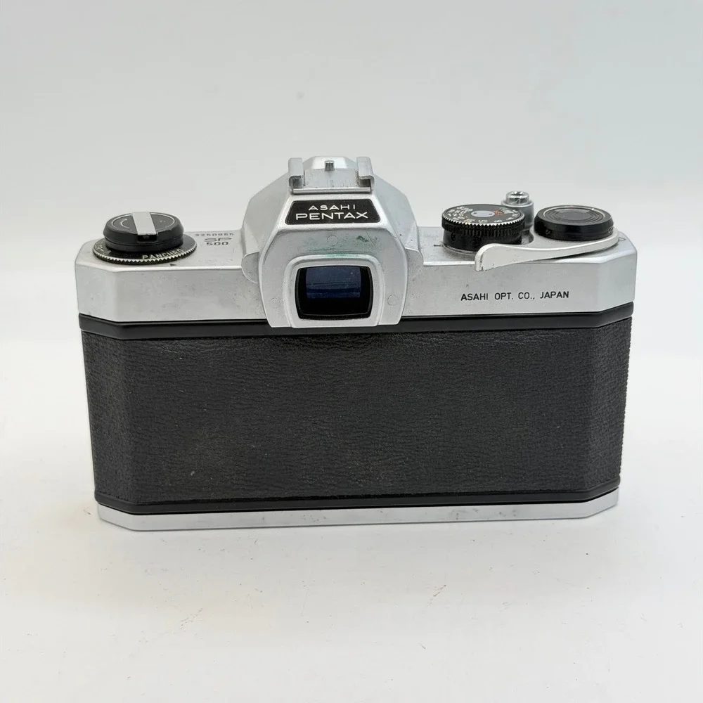 Asahi Pentax Spotmatic SP 500 35mm SLR Film Camera Body Silver Black 3250955